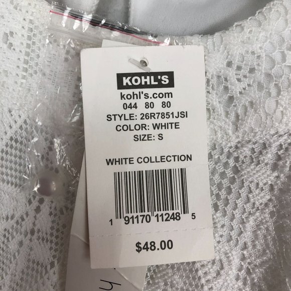 Three Pink Hearts NWT Women's Size Small White High Neck Sleeveless Mini Dress - Picture 8 of 10